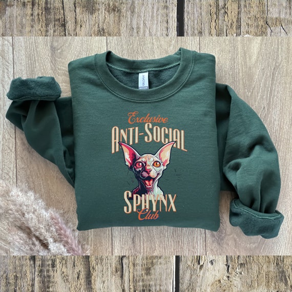 Sphynx Cat Sweater, Custom Cat Shirt, Sphynx Cat Clothes,Cat Mom Sweatshirt,Sphynx Cat Themed Gifts for Cat People,Hairless Sphynx Cat Shirt