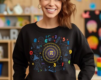 Bluza z kapturem dla nauczyciela matematyki z okazji Dnia Pi, prezent dla nauczyciela matematyki, koszulka dla miłośników matematyki, koszulka dla profesora matematyki, koszulka dla nauczyciela na prezent