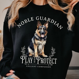 German Shepherd Sweatshirt Alsatian Lover Shirt GSD Mom Gift Working Dog Sweater Police Dog Pullover Present for Dad K-9 Lover Mom Crewneck