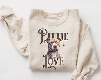 Pit Bull Sweatshirt for Pittie Owner Bully Sweater APBT Lovers Gift for Dog Lover Pitty Mama Pullover Present Valentines Gift Idea Dog Dad