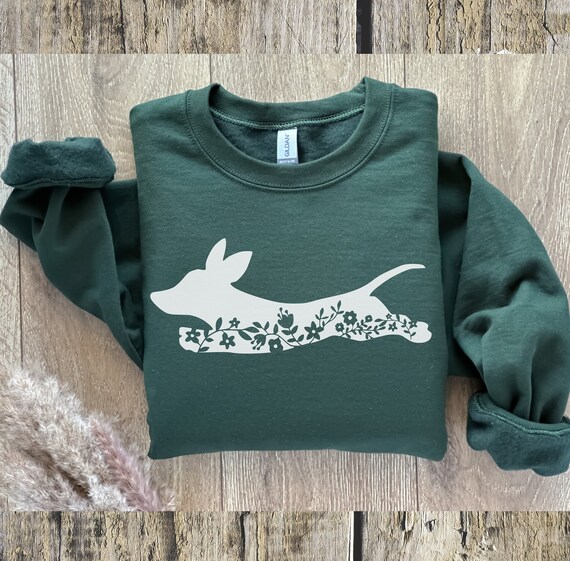 Dachshund Mama Shirt, Doxie, Wiener Dog, Dashie Lover Sweatshirt, Floral Daschund Clothes,Sweater, Sausage Hound Apparel for Dog Owners