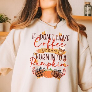 Halloween Fall Coffee Pumpkin Sweatshirt, Pumpkin Spice Latte Crewneck, Coffeesweatshirt, Mama Coffee Date Gifted Coffee Sweatshirte,