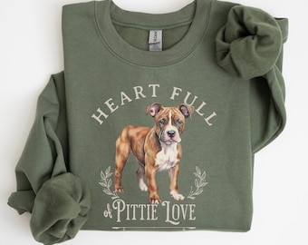 Pit Bull Sweatshirt for Pittie Owner Bully Sweater APBT Lovers Gift for Dog Lover Pitty Mama Pullover Present Valentines Gift Idea Dog Dad