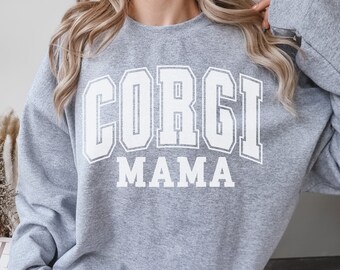 Corgi Sweatshirt, Gifts, Pembroke Welsh Corgi Shirt, Black and White,Corgi Mom,Christmas,Birthday,Dog Shirt, Fall Dog Mom,Corgi Themed Gifts