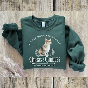 Corgis Sweatshirt, Geschenke, Pembroke walisische Corgis Shirt, schwarz und weiß, Corgis Mama, Weihnachten, Geburtstag, Hunde-Shirt, Herbst-Hundemama, Corgis unter dem Motto Geschenke