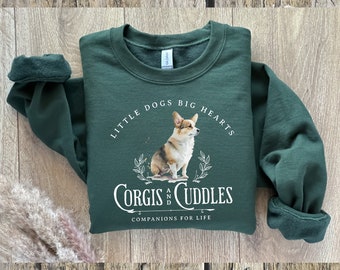 Corgis Sweatshirt, Geschenke, Pembroke walisische Corgis Shirt, schwarz und weiß, Corgis Mama, Weihnachten, Geburtstag, Hunde-Shirt, Herbst-Hundemama, Corgis unter dem Motto Geschenke