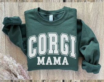 Corgi Sweatshirt, Gifts, Pembroke Welsh Corgi Shirt, Black and White,Corgi Mom,Christmas,Birthday,Dog Shirt, Fall Dog Mom,Corgi Themed Gifts