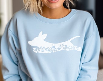 Dachshund Mama Shirt, Doxie, Wiener Dog, Dashie Lover Sweatshirt, Floral Daschund Clothes,Sweater, Sausage Hound Apparel for Dog Owners