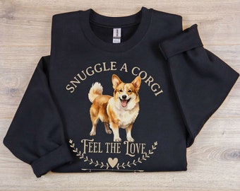 Corgi Valentine Sweatshirt Gift Idea for Corgi Lover Mama Present Amor Pink Shirt With Corgi Love Sweater Dog Themed Gifts for Corgi Owner