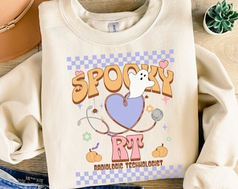 Spooky Halloween X-Ray Tech Sweatshirt, Radiology Shirt, Gift for Rad Tech, Radiologist Sweater, Radiologic Tech Gift, Rad Tech Crewneck