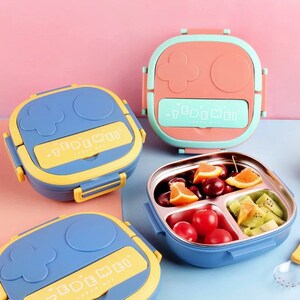 XANGNIER 60 PCS Bento Box Lunch Box Kit, Accessories with Silicone  Dividers, Animal Food Picks for Kids,BPA Free