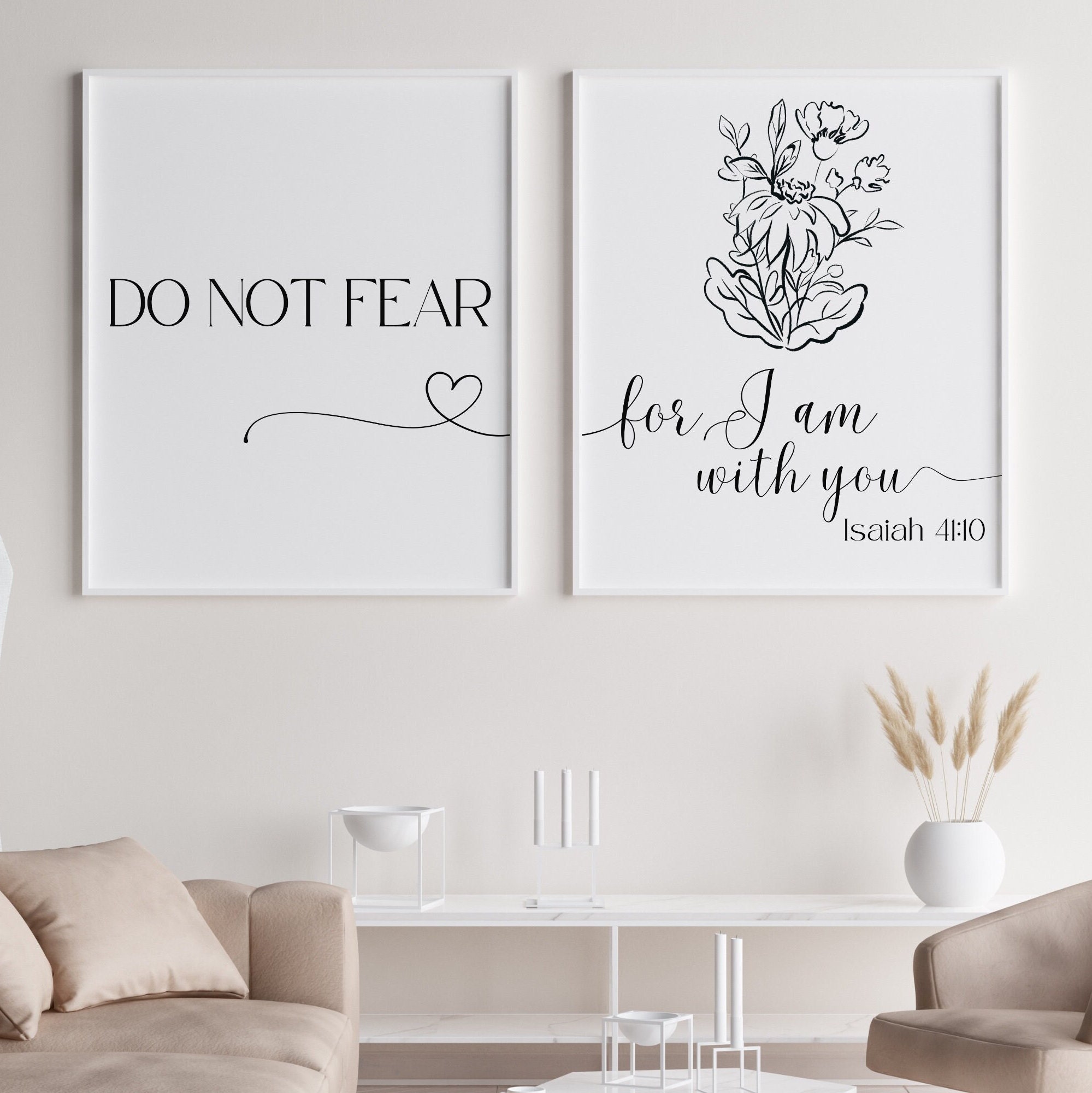 Scripture Wall Art Printable Set, Instant Download Bible Verse ...