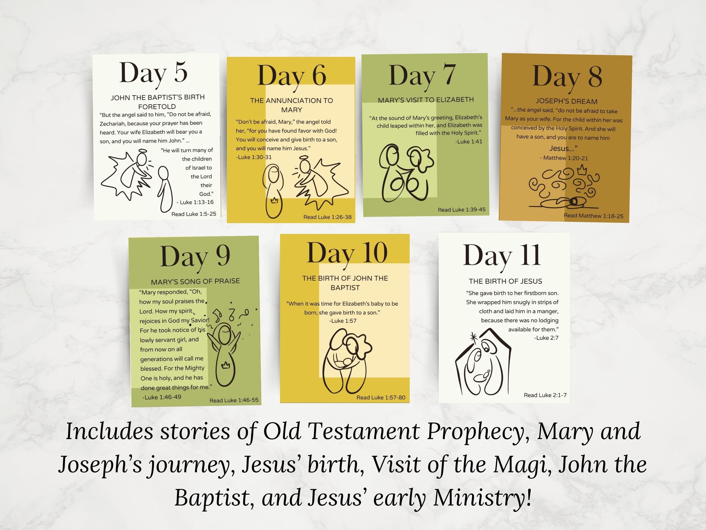 Christian Advent Calendar for Adults Printable Unique Advent Etsy