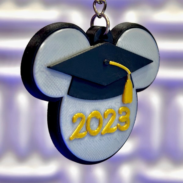 Mouse Ear Graduation Keychain