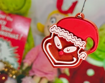 Grinch Gingerbread Ornament