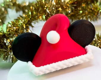 Santa Hat Mouse Ear Topper for MagicBand+ Charging Tower