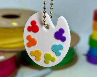 Mouse Ear Paint Palette Keychain