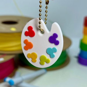 Mouse Ear Paint Palette Keychain