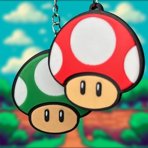 Mario Super Mushroom Keychain