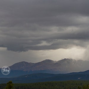 Storm Clouds Coming Over The Mountains ~ Nature Photography Print ~ Fine Art Decor ~ Colorado