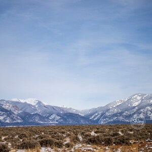 Snow Dusted Lucero Peak, Vallecito Mountain, and Pueblo Peak ~ Nature Photography Print ~ Fine Art Decor ~ New Mexico