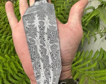 Integral Mosaic Damascus Chef Knife – Hand Forged Custom Culinary Blade
