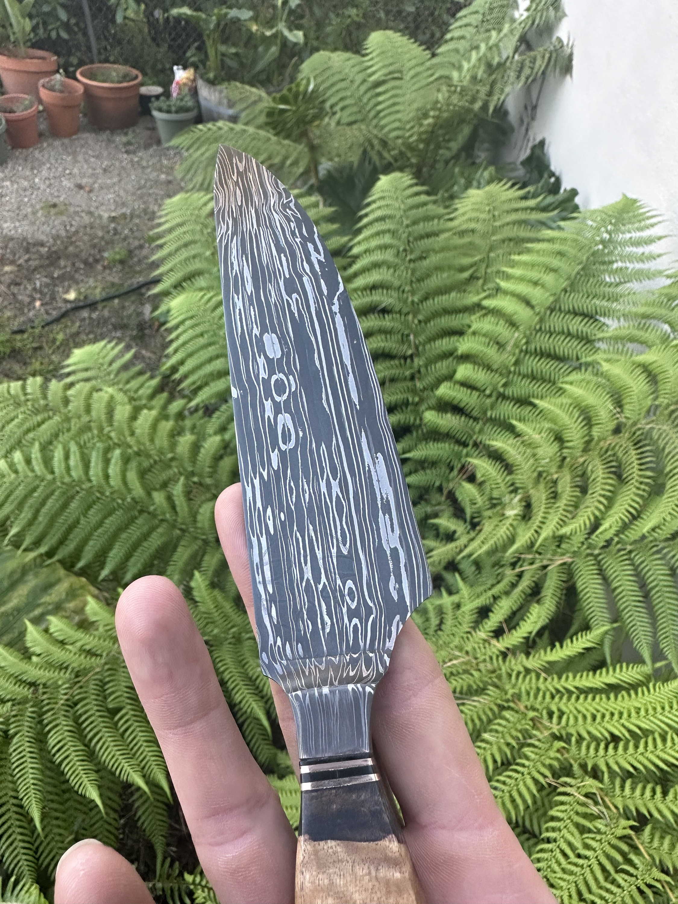 Damascus Serving/brisket Knife Etsy