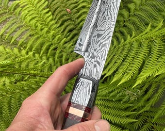 6-1/2” Exotic explosion Damascus Japanese Nikri knife