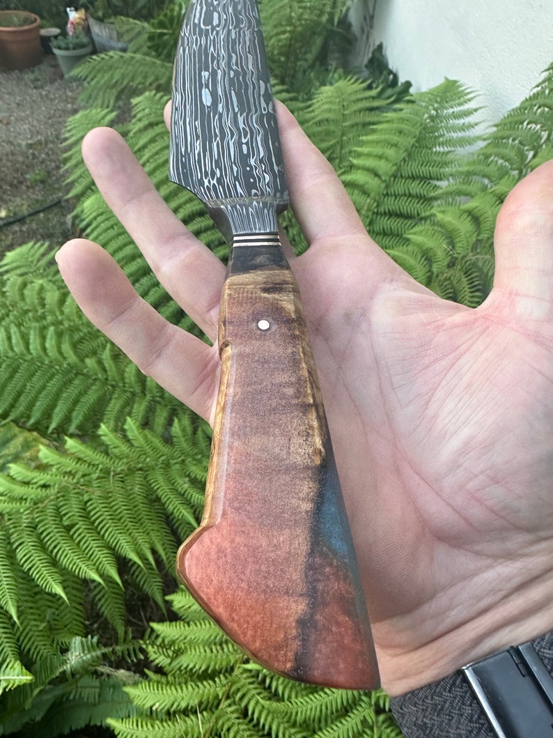 Damascus Serving/brisket Knife Etsy