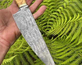 7-1/2” Damascus chef’s knife hand forged
