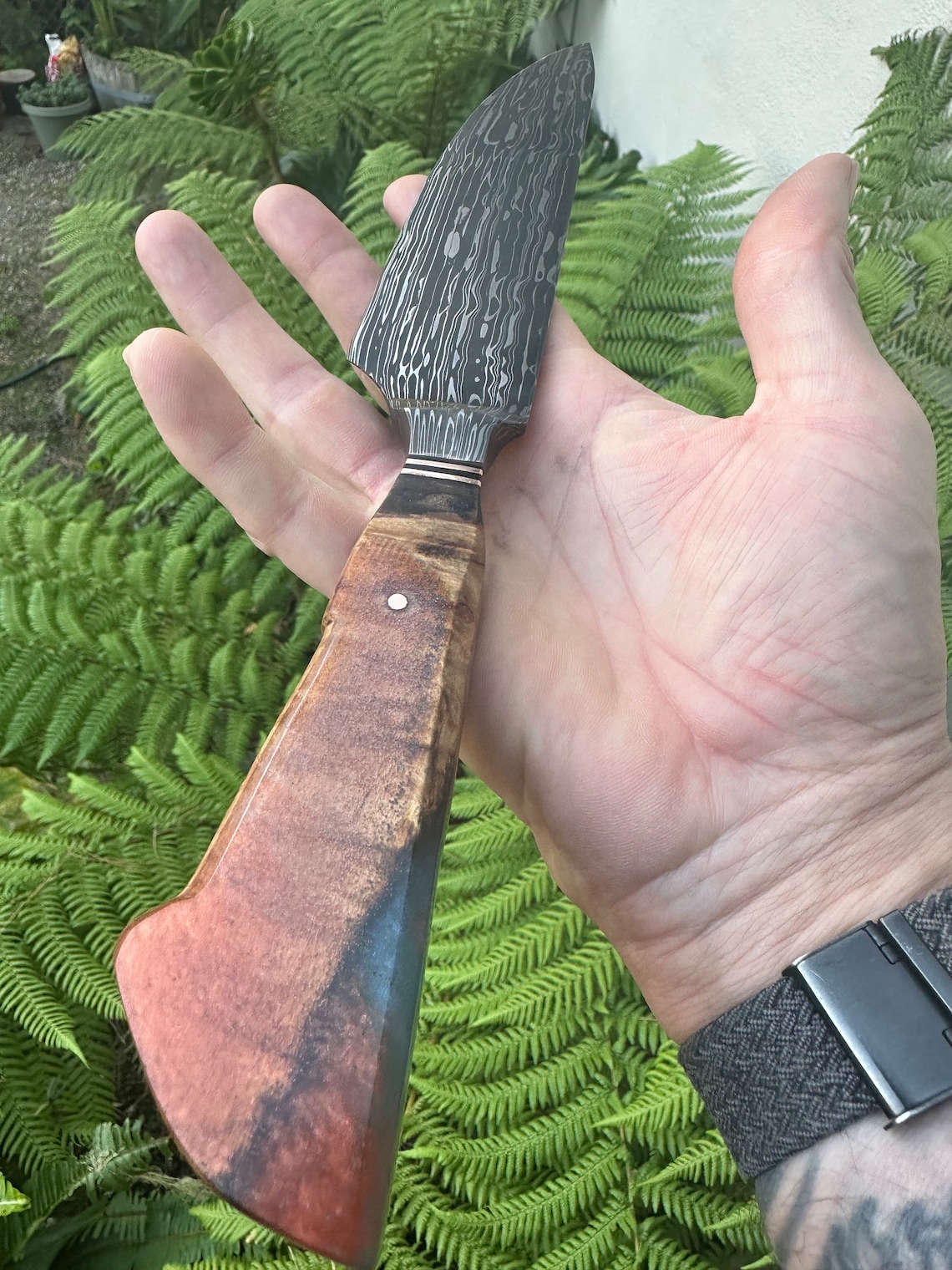 Damascus Serving/brisket Knife Etsy