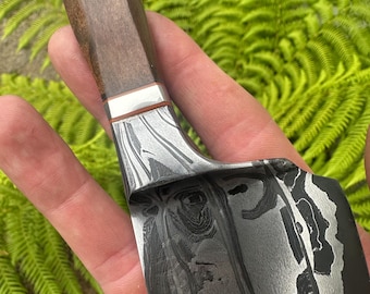 6-1/2” Canister Damascus chef’s knife hand forged