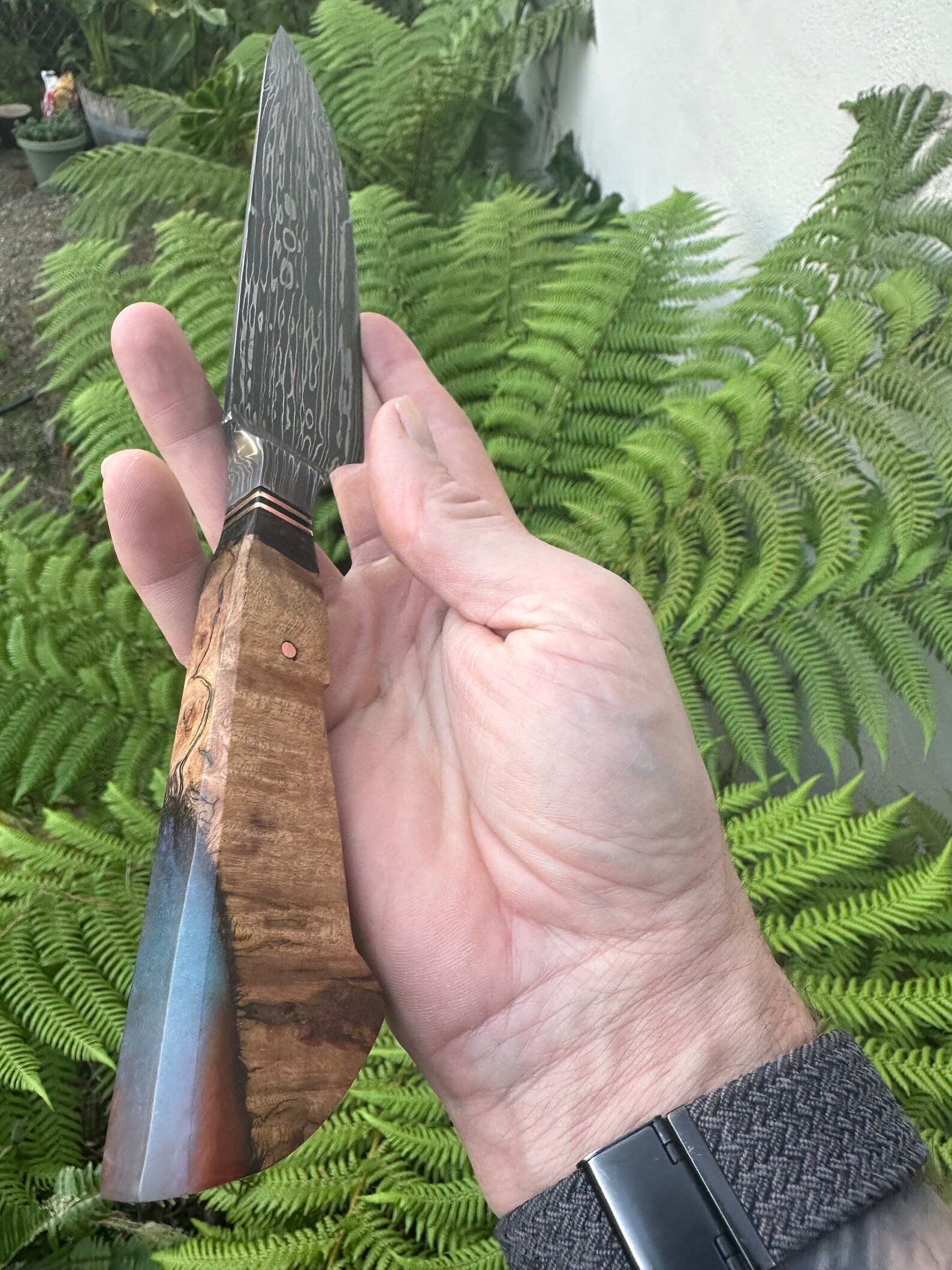 Damascus Serving/brisket Knife Etsy