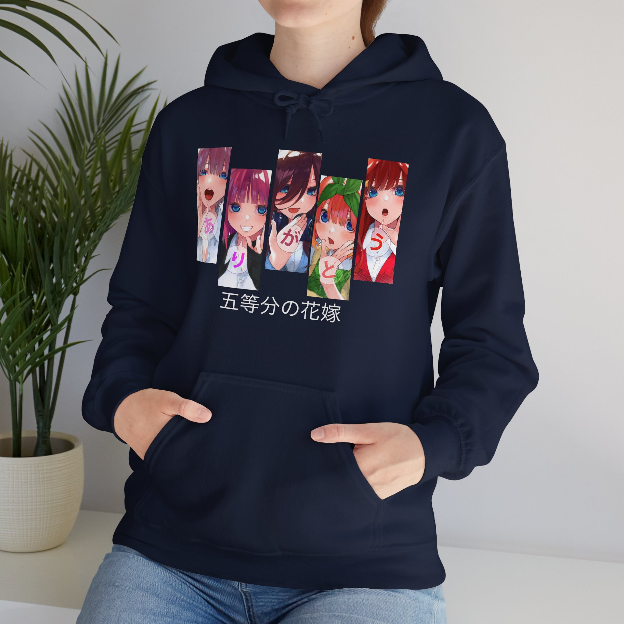 Unisex Quintessential Quintuplets Anime Sweatshirt Hoodie (white