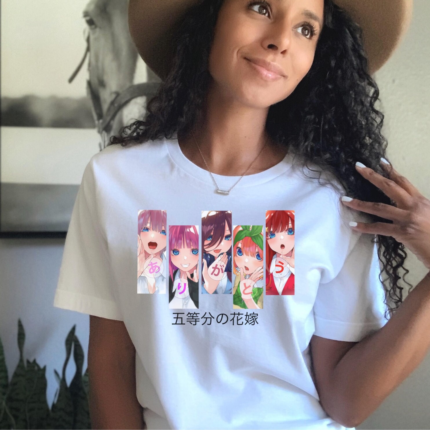 Unisex Tee, Miku Nakano, Ichika Nakano, Yotsuba Nakano, Nino