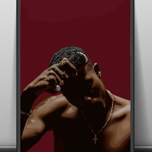 Black Man Art, Urban Art, Black Male Art, African Black Man Art, Black Man Wall Art, Abstract Art, Black Culture Art, African American Art