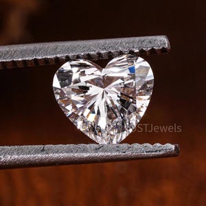 Heart Cut Diamond Lab Grown CVD Heart Shaped Diamonds for Anniversary Gift, 0.50 to 5.00 CT Solitaire Diamond For Love Gift
