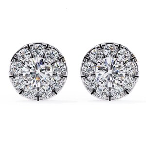 dainty diamond earrings