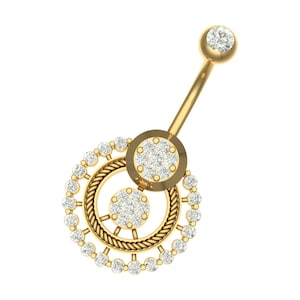 naval piercing naval piercing 14K Gold Navel Piercing | Small Gold Belly Ring | Simple Diamond Belly Ring Hoop | Dainty Belly Button Jewelry
