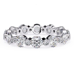 1.40mm Diamond Full diamond eternity ring White gold diamond ring Elegant wedding band Anniversary Giftantique ring