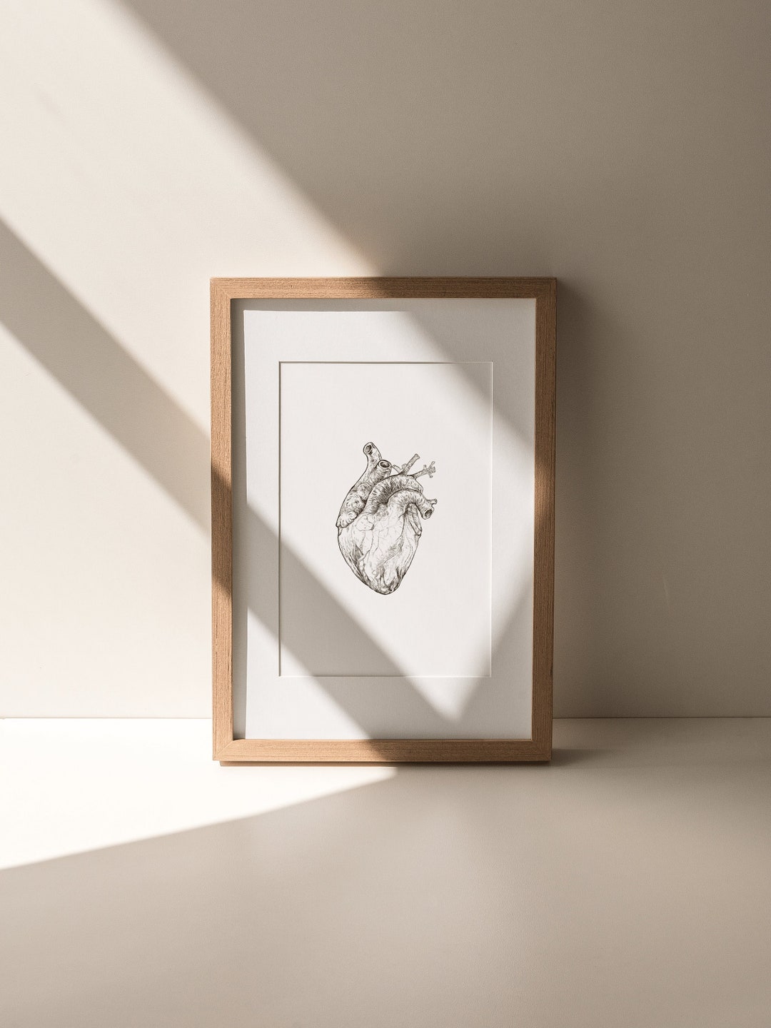 Anatomical Heart Wall Art | Vintage Anatomy Poster Printable Medical ...