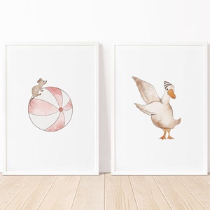 Set of 8 Circus Nursery Prints | Printable Wall Art, Nursery Wall Art ...