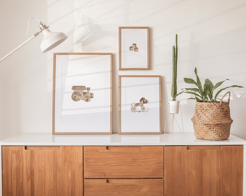 Set of 3 Nursery Prints Printable Nursery Wall Art, Gender Neutral ...