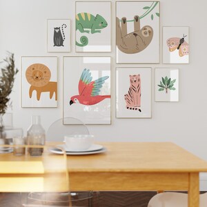 Set of Jungle Theme Nursery Prints, Safari Nursery Decor, Safari ...