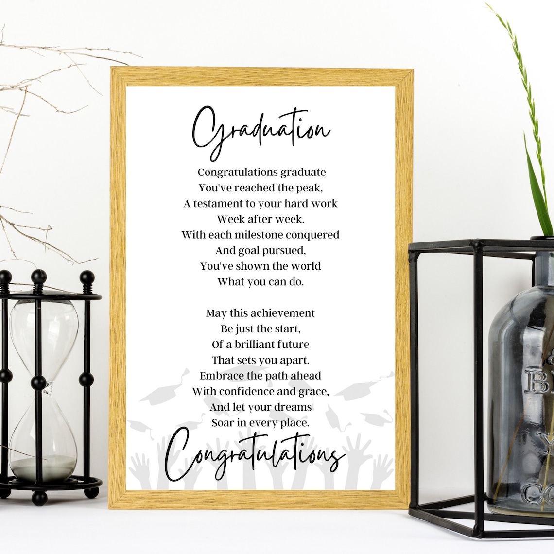 Graduation, Graduation Poem Print, Graduation Gift Quotes, Graduation ...