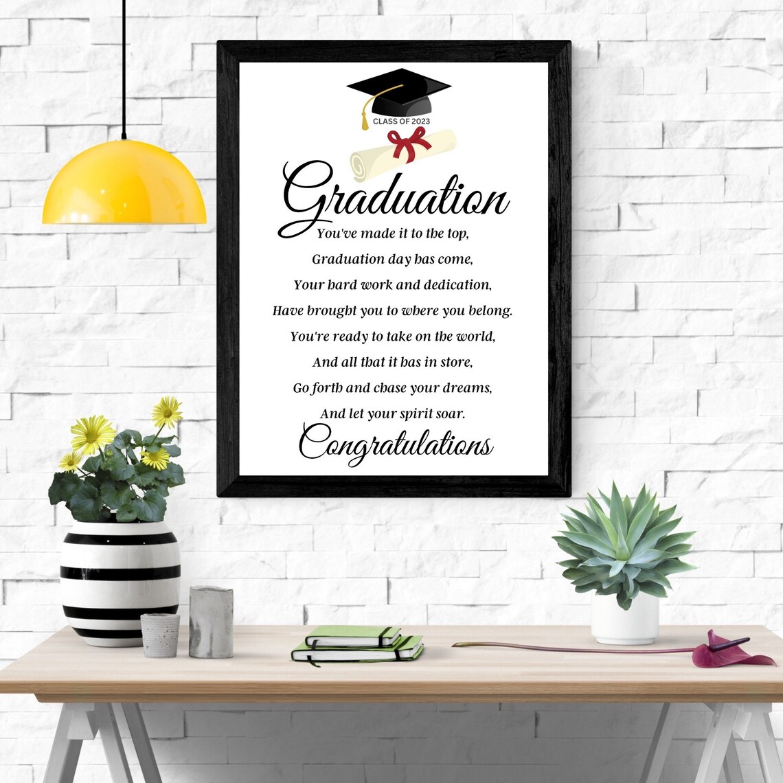 Graduation Poem Print, Graduation Quote Wall Art, Graduation Gifts ...