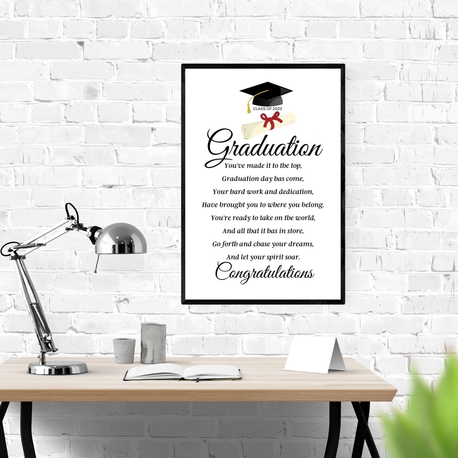 Graduation Poem Print, Graduation Quote Wall Art, Graduation Gifts