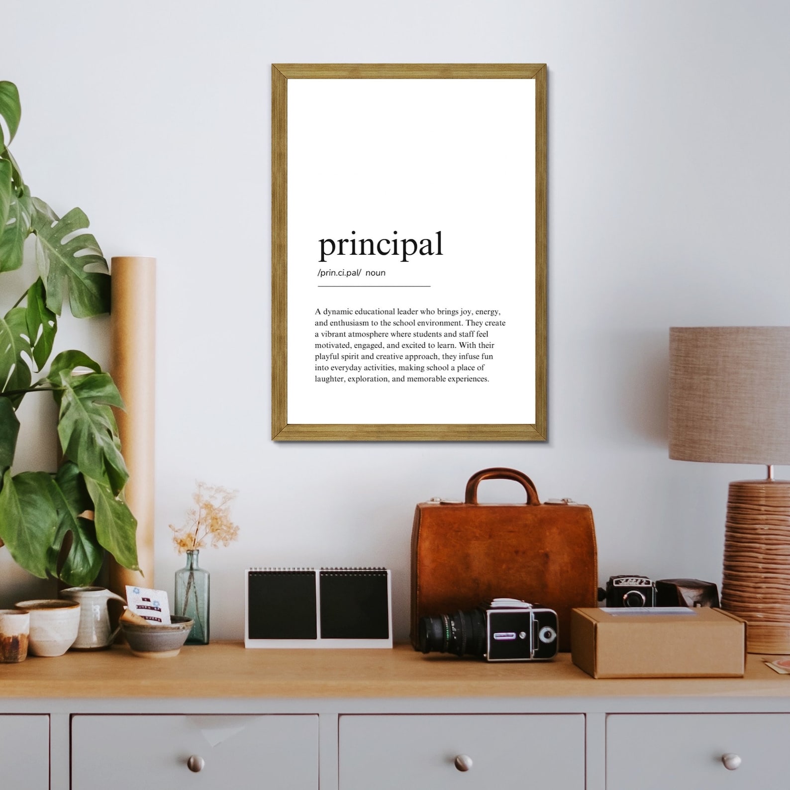 Principal Definition Print, School Principal Gift, Principal Thank You