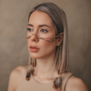 Face Chain Jewelry, Face Jewelry, Body Jewelry, Festival Jewelry, Face Chain, Costume jewelry, face mask, Burning Man, Tulum Festival, Gift