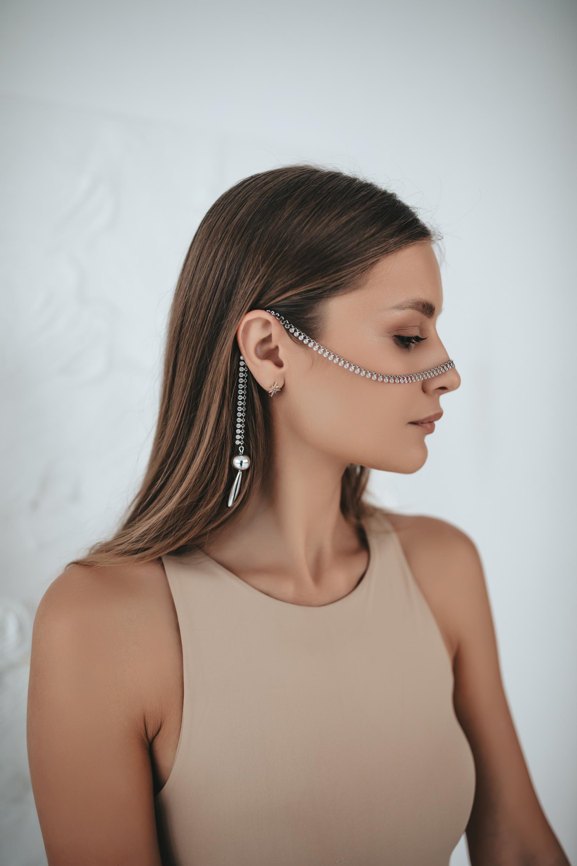 Face Chain, Face Jewelry, Head Jewelry, Wedding Jewerly, Body Jewelry ...